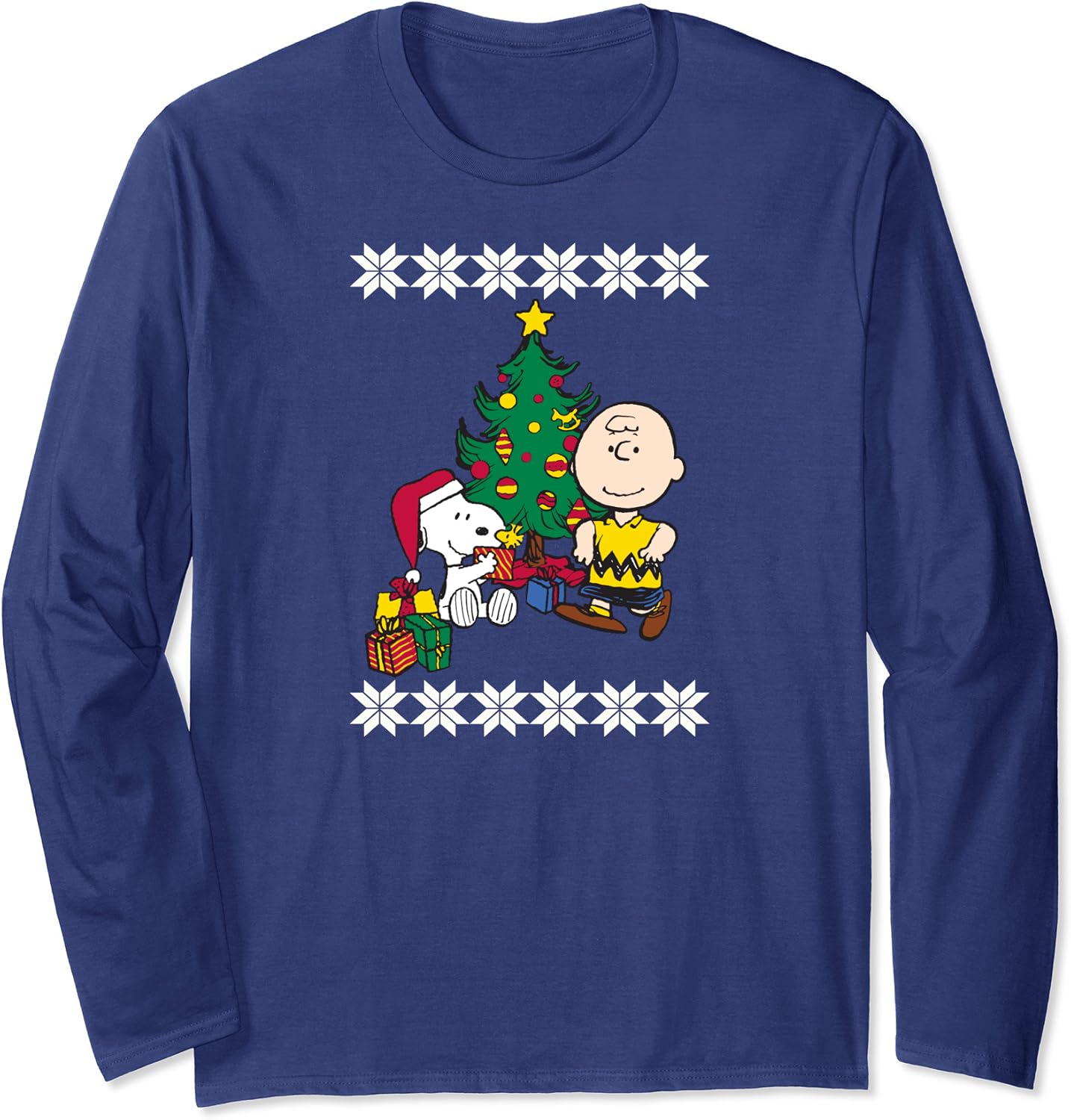 Peanuts Snoopy Holiday Presents Long Sleeve TShirt